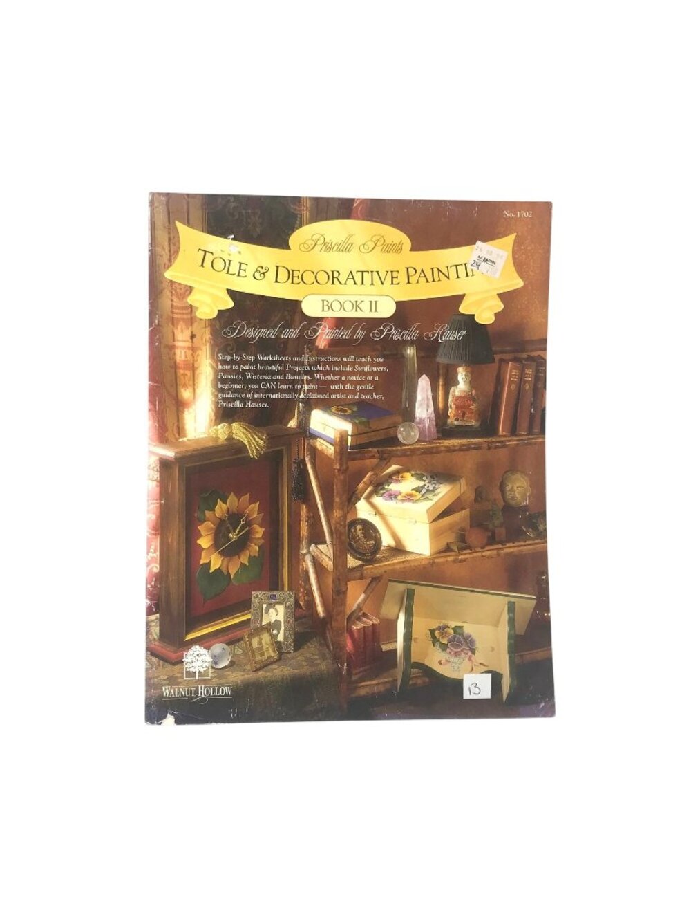 Vintage Arts and Crafts Book, Patterns and Instructions 1993 Priscilla Paints
